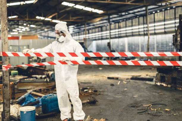Professional Trauma Scene Cleanup technician working in Springville, IA